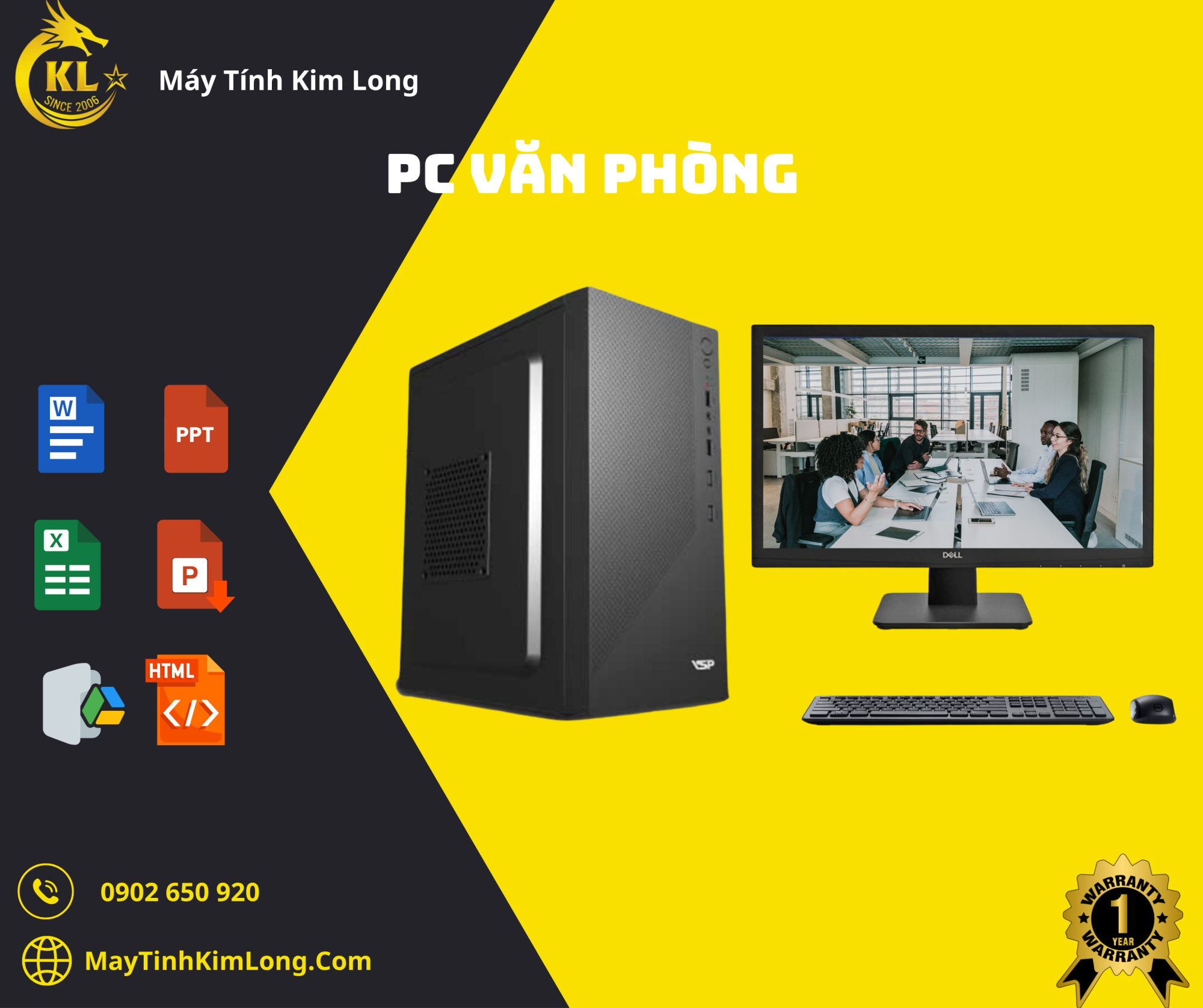Trọn bộ văn phòng/I3-4150/H81M/Ram 8GB/SSD 120GB/LCD 20
